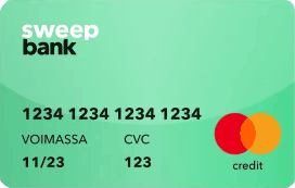 Sweepbank luottokortti